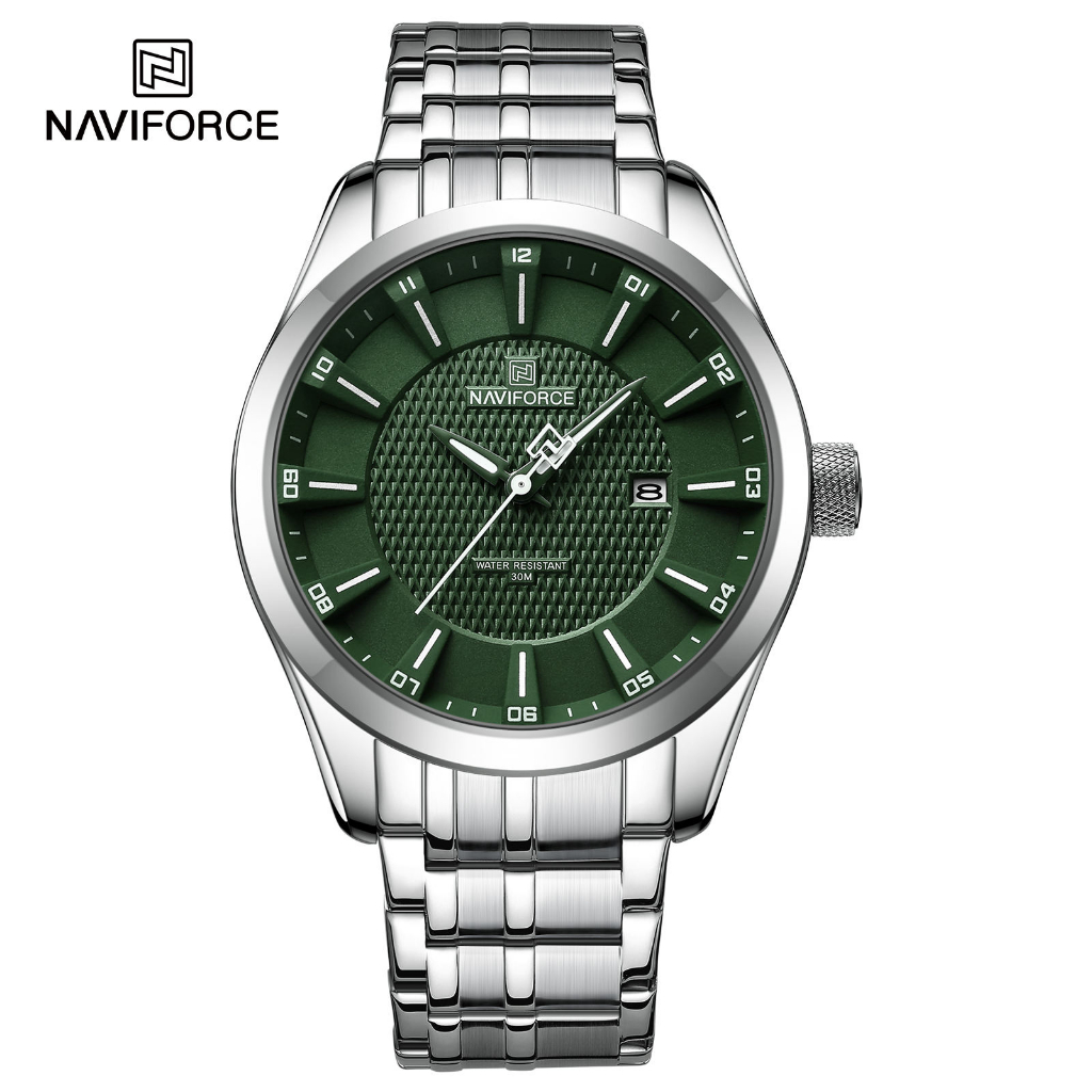 นาฬิกา Naviforce รุ่น NF8032 GRN ของแท้ รับประกันศูนย์ 1 ปี ส่งพร้อมกล่อง และใบรับประกันศูนย์ ราคาถูกที่สุด