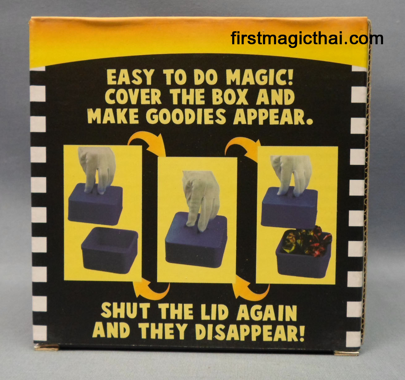 กล่องเสกของ ทรงเหลี่ยม พลาสติก / Magic Candy Box