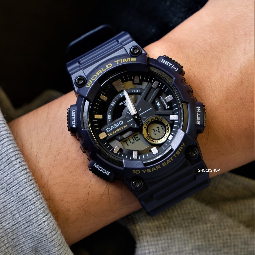 นาฬิกาผู้ชาย Casio รุ่น AEQ-110W-2AV คาสิโอ