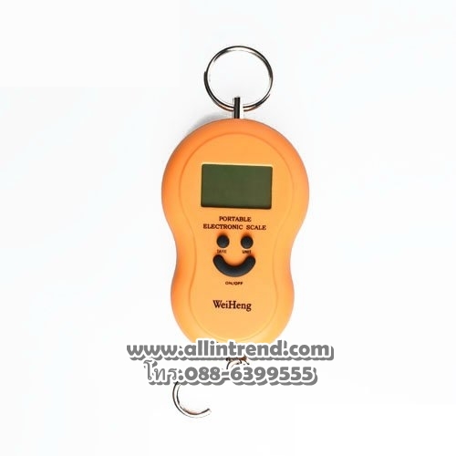 เครื่องชั่งน้ำหนักดิจิตอลแบบพกพา สีส้ม
