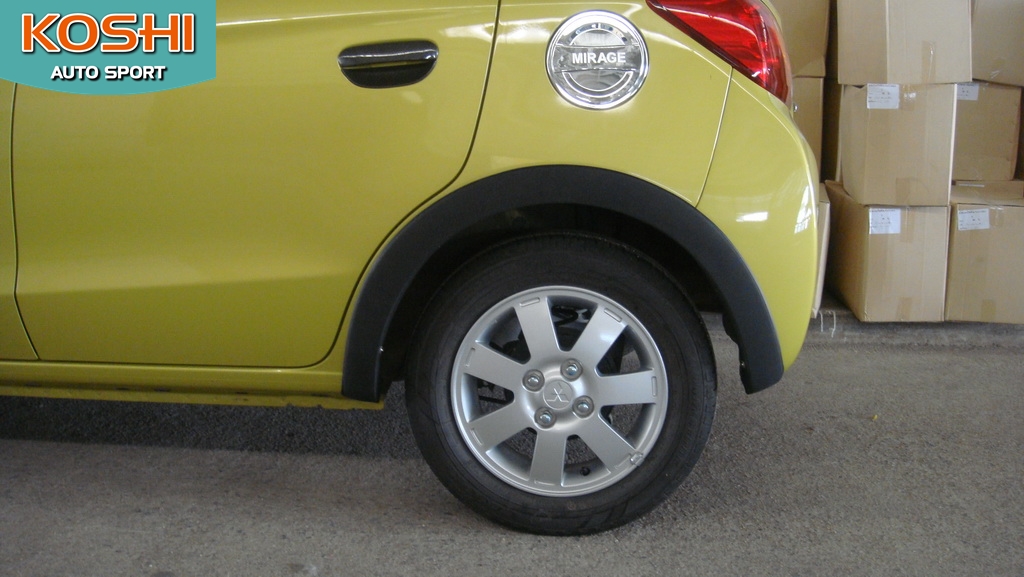 คิ้วล้อหน้า+หลัง(แบบเต็ม) Mitsubishi Mirage 2012 ยี่ห้อ AOS