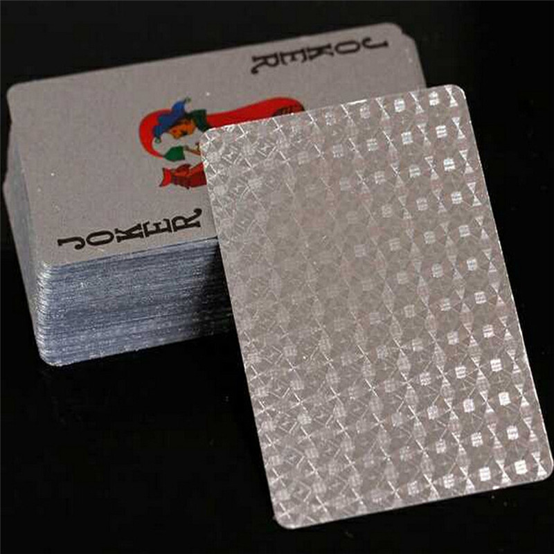 ไพ่ทองคำขาว / Silver Playing Cards