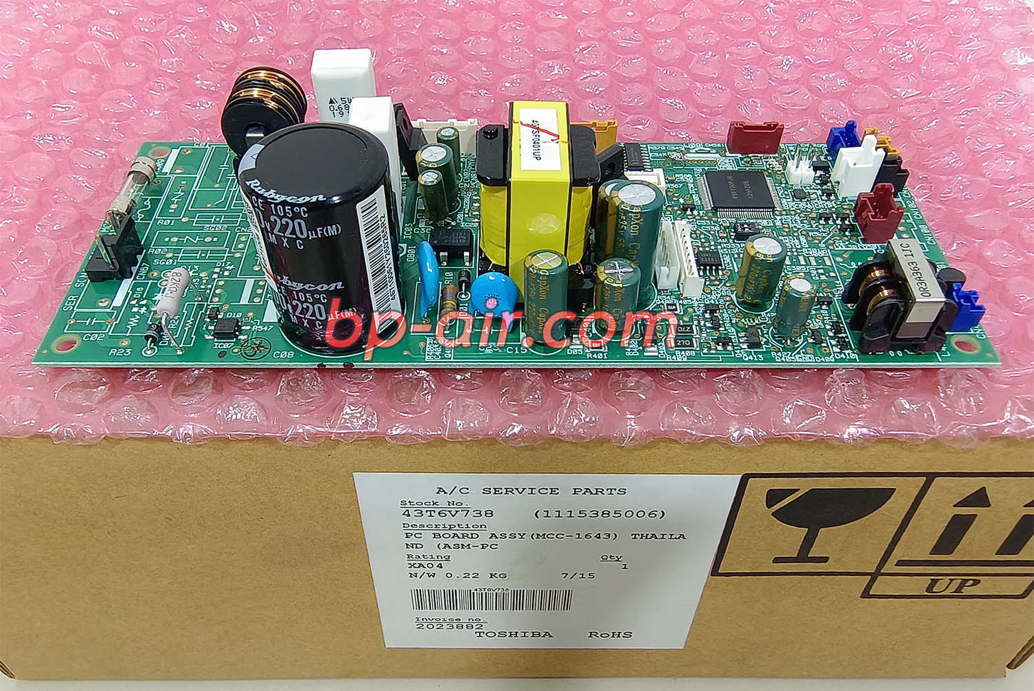 แผงบอร์ดคอยล์เย็น 40TSF0401UP