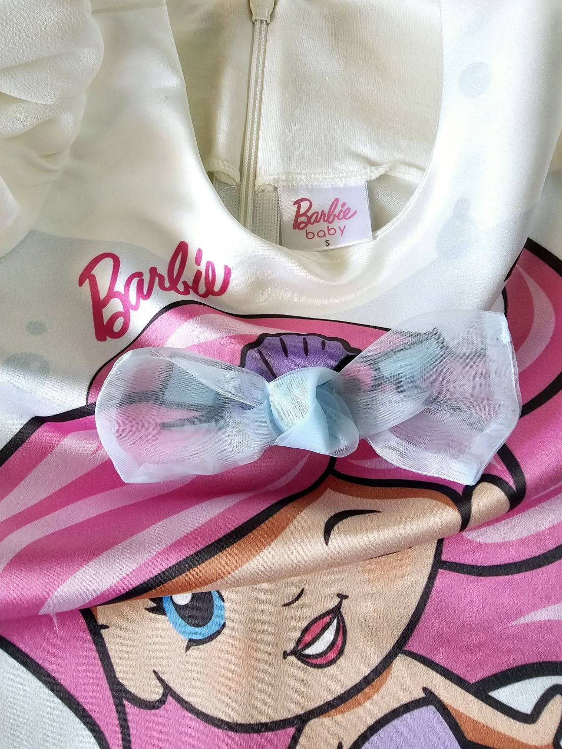 เดรส Barbie baby ไซส์ S(24m) Laugh by ChaLom มือสอง เหมือนใหม่ ตำหนิ>ด้ายรันเล็กน้อย ไม่สังเกตุมองไม่เห็นค่ะ