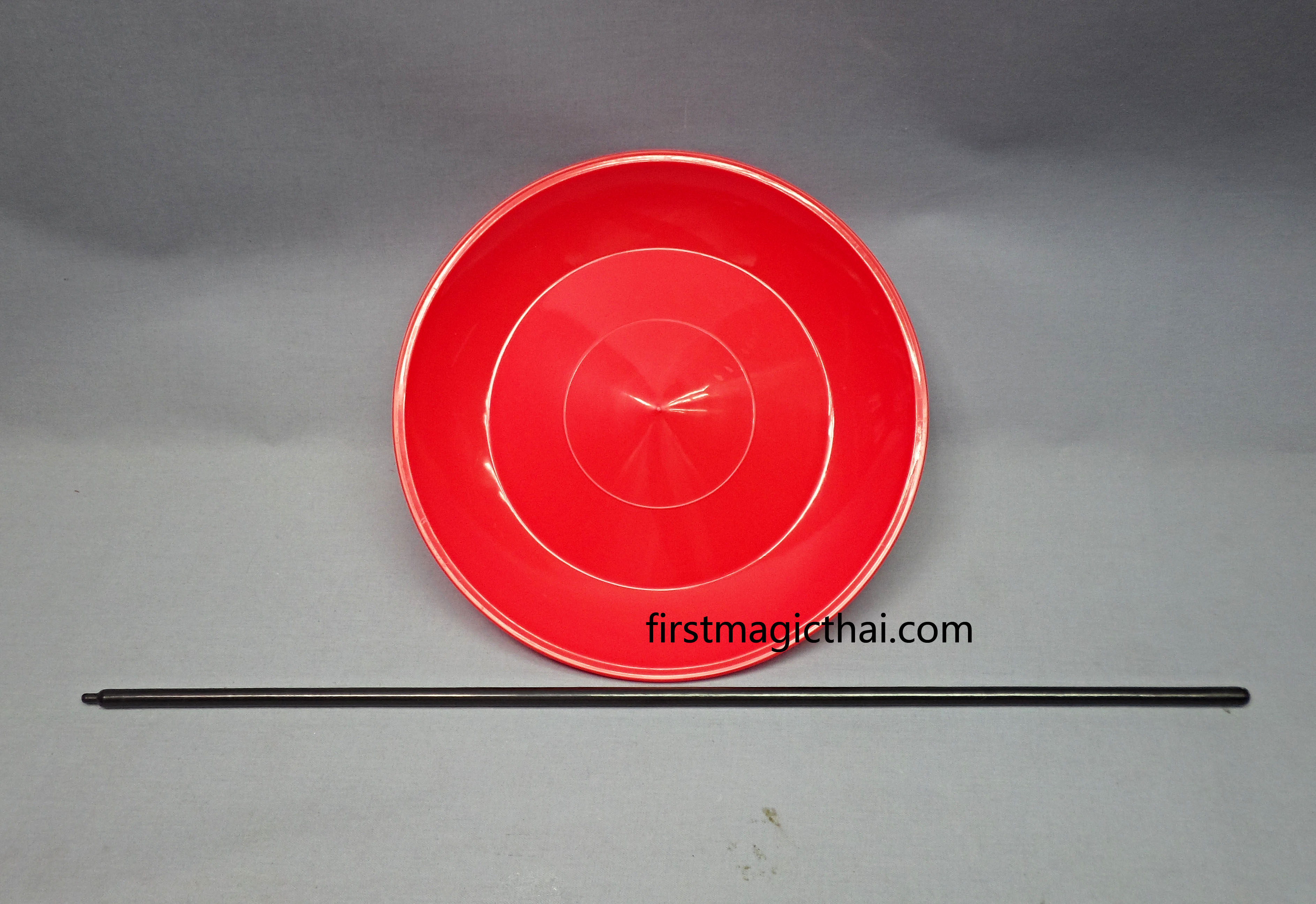 จานกายกรรม รุ่น เล็ก 9.25นิ้ว สีแดง/ Plate spinning 9.25inch