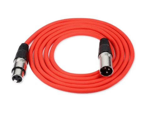 สาย XLR to XLR สีแดง 10 เมตร
