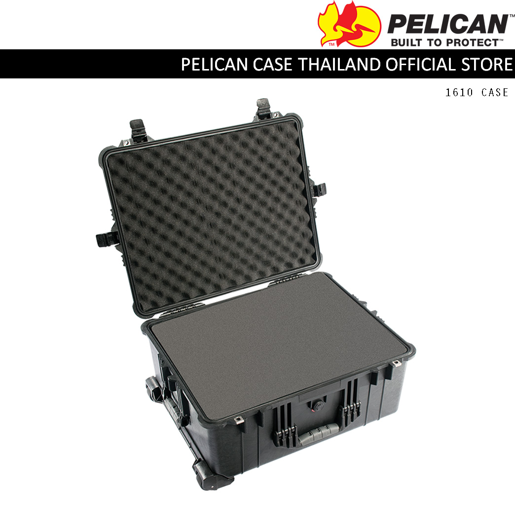 PELICAN 1610 CASE WITH FOAM - BLACK