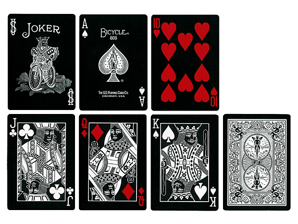 Bicycle Black Tigers Red Pips (New)