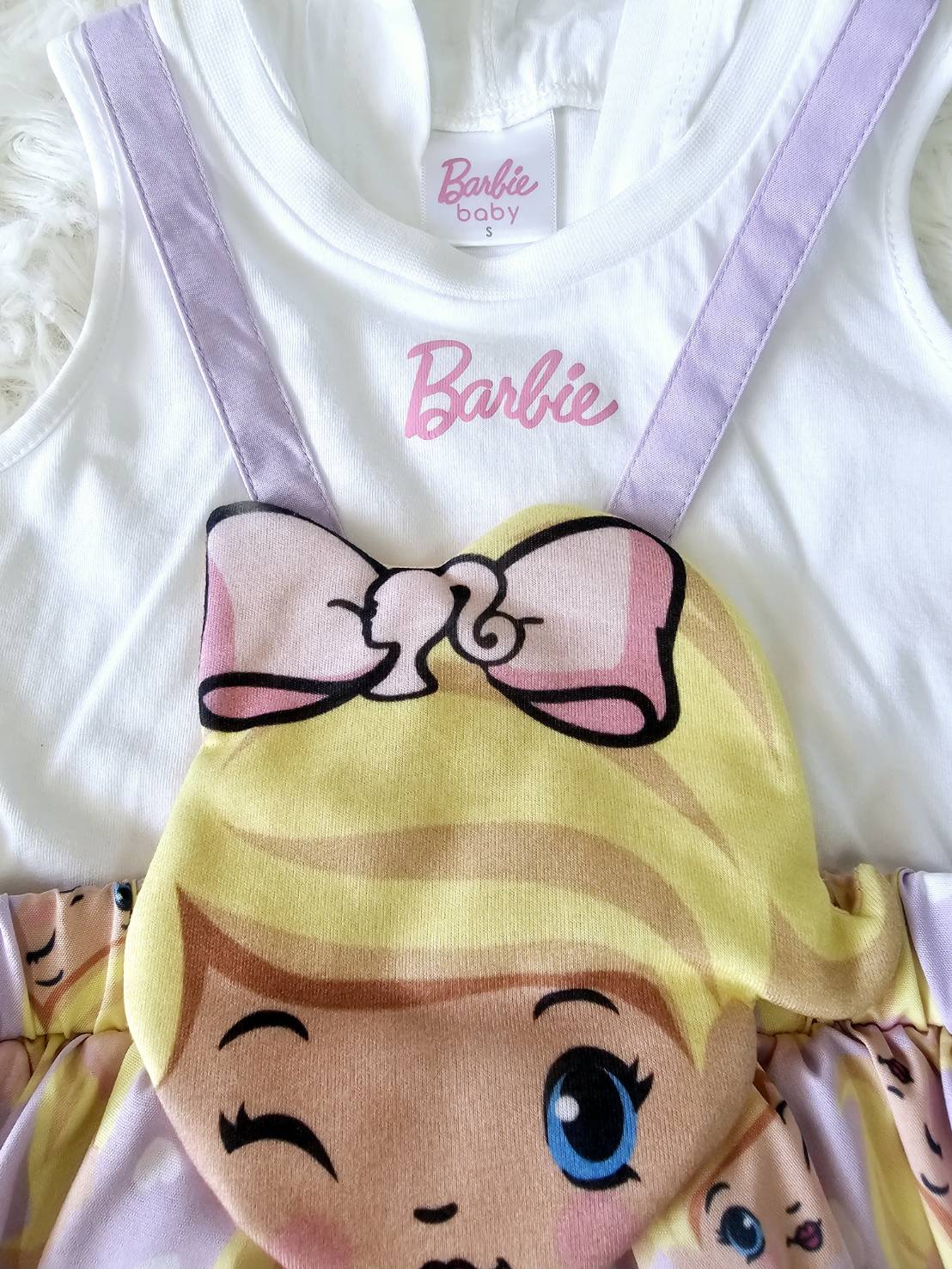 เดรส Barbie baby ไซส์ S (24m) Laugh by ChaLom มือสอง เหมือนใหม่ ไม่มีตำหนิ