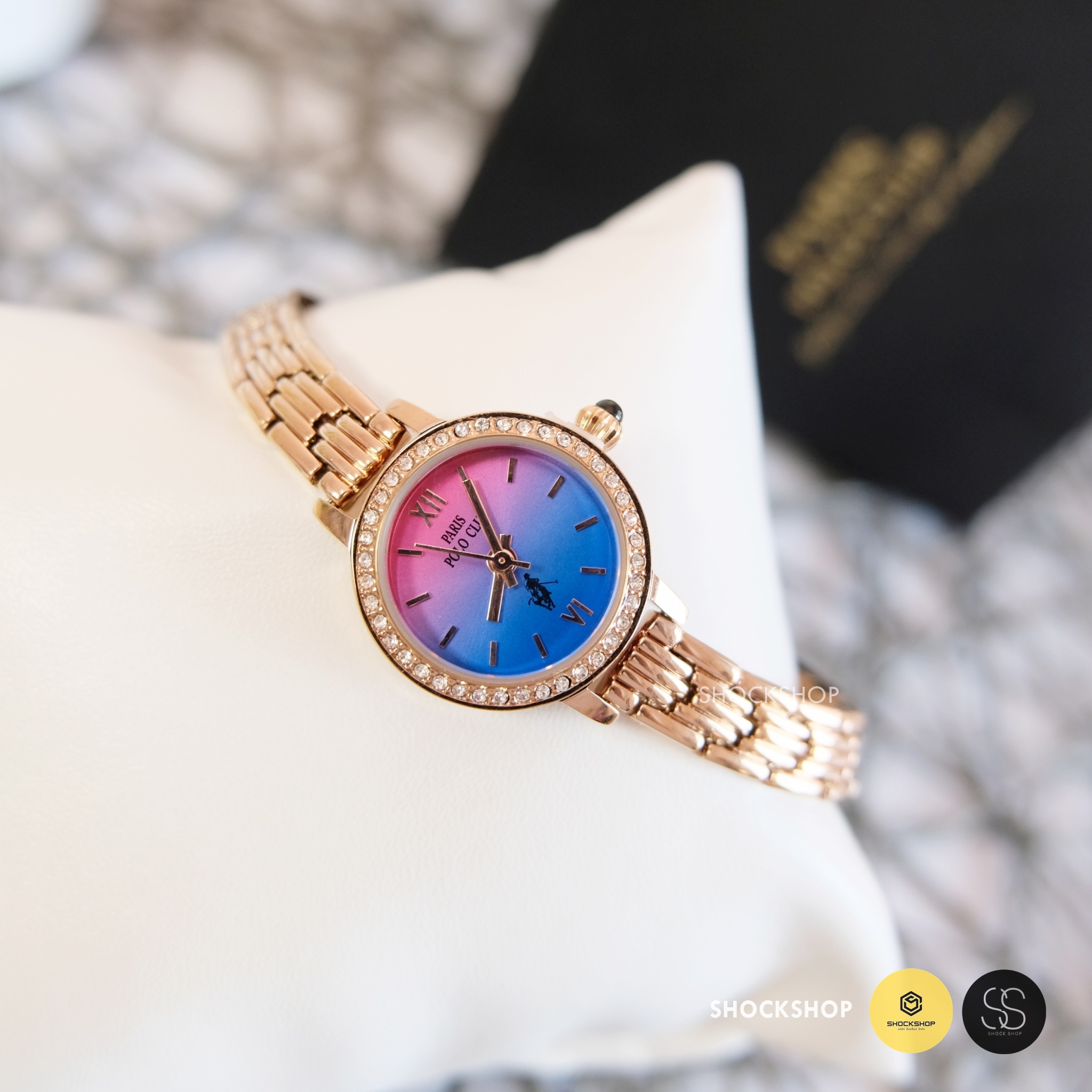 Paris Polo Club นาฬิกาข้อมือผู้หญิง รุ่น 3PP-2101731L-PK-BU โปโล