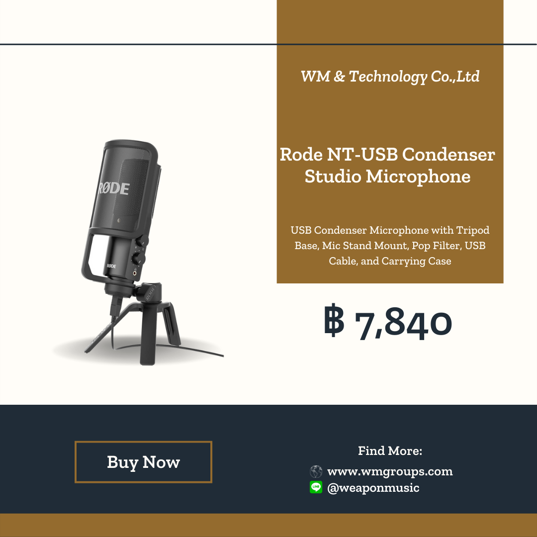 Rode NT-USB Condenser Studio Microphone