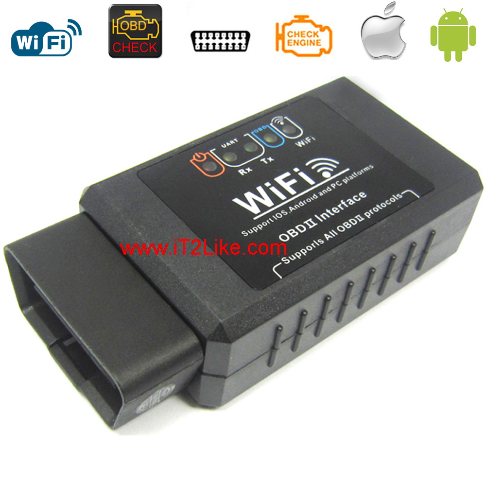 กล่องสแกน ECU รถยนต์ ELM327 RxTx WiFi OBD2 For iOS iPhone iPad Android เฟิร์มแวร์ใหม่ล่าสุด