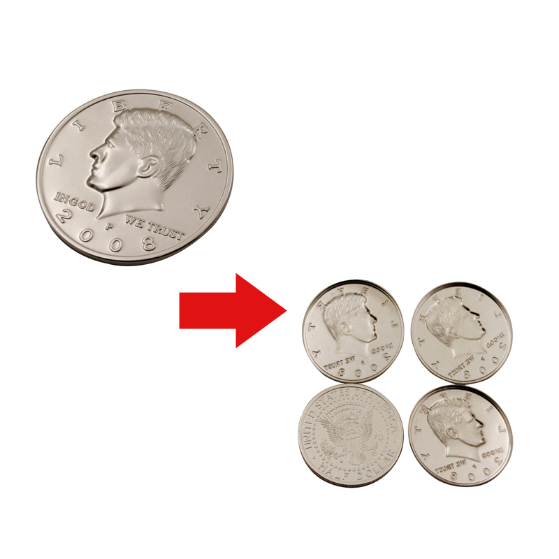 4 To 1 Coin Expanded Shell (1 Shell) Half Dollar แท้