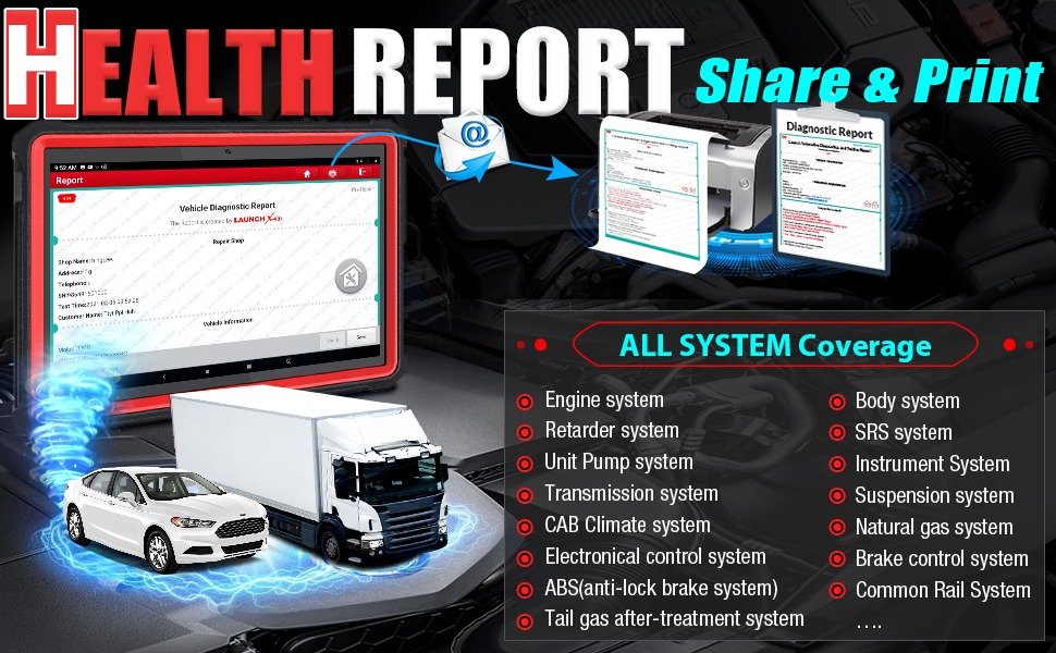 Launch X431 V Plus V4.0 12V สำหรับ รถยนต์ และ 24V สำหรับ รถบรรทุก เครื่องมือวิเคราะห์ รถยนต์ เครื่องสแกนรถยนต์ เครื่องมือวินิจฉัยรถยนต์ เครื่องสแกนโค้ด วิเคราะห์รถยนต์ อ่านโค้ดต่างๆ HD3 HDIII for 12V cars & 24V Trucks Code Reader Car Scanner Automotive