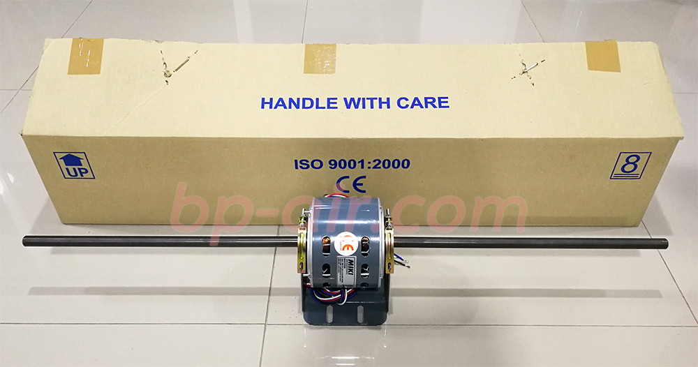 มอเตอร์คอล์ยเย็นแกนยาว 2 แกน 1/10 HP แกนเพลา 5 หุน ยาวข้างละ 15 นิ้ว MK4110295