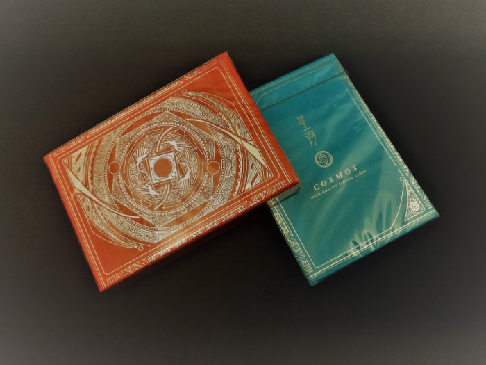 Red COSMOS Playing Cards by Horret Wu