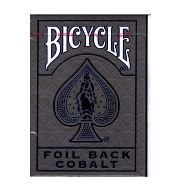 Bicycle Foil Back Metalluxe Cobalt V2 Playing Cards (สีน้ำเงิน)