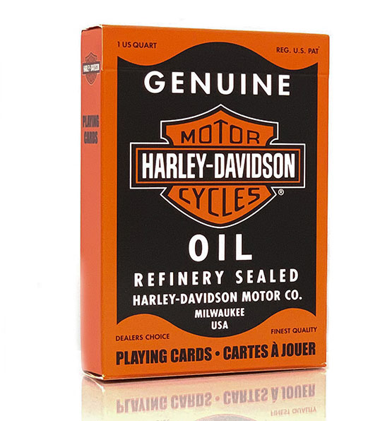 Harley Davidson Oil Playing Cards