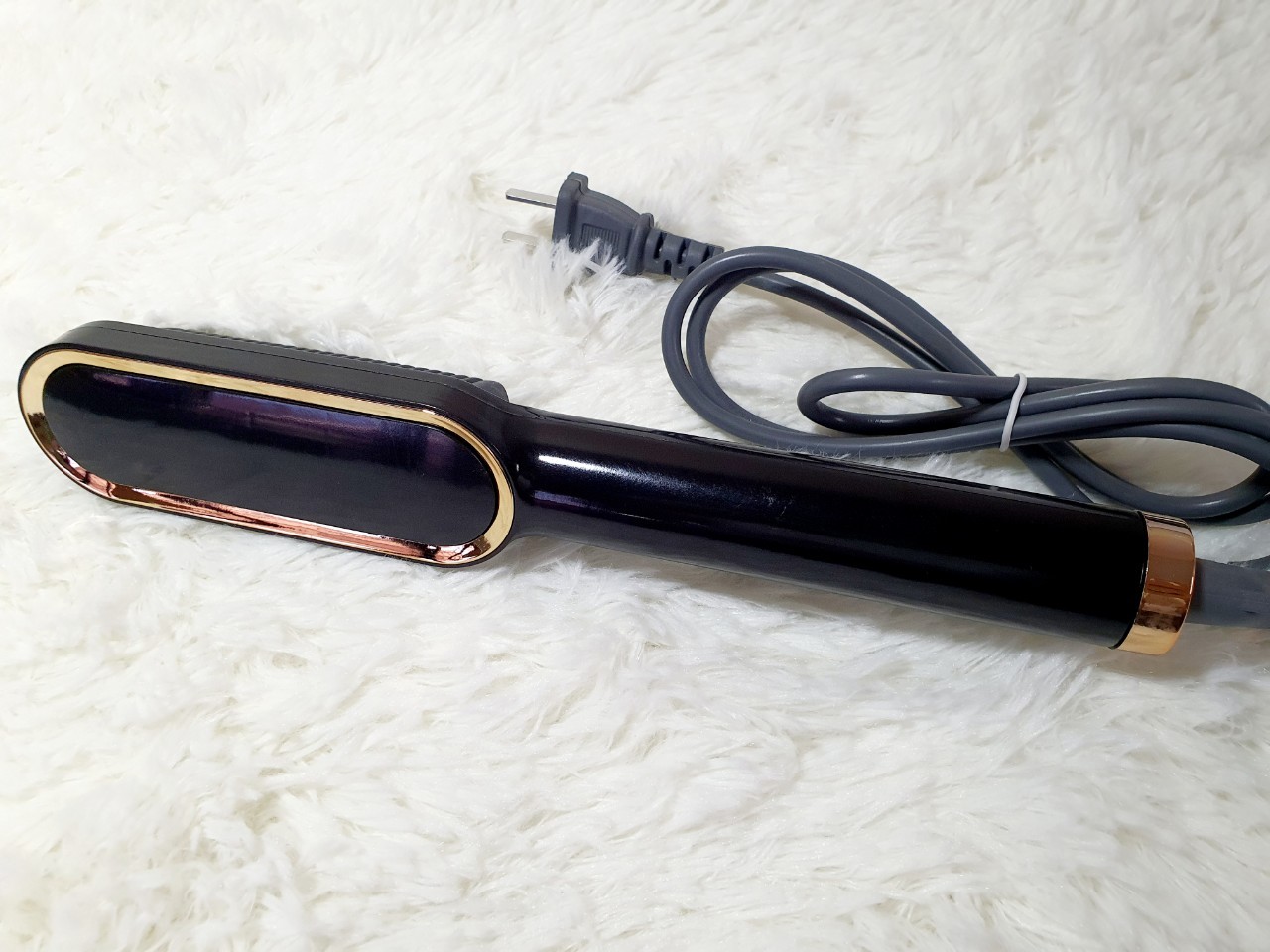หวีผมตรง เครื่องหวีผมตรง รุ่น FH909 Hair Straightener Comb สีดำ