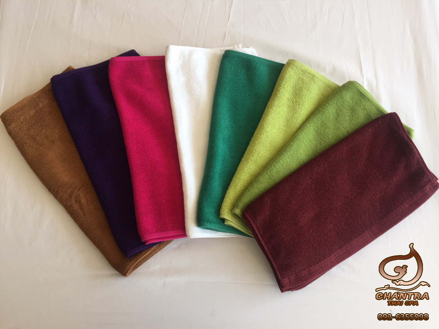 ผ้าขนหนู 15x30 สีน้ำตาล