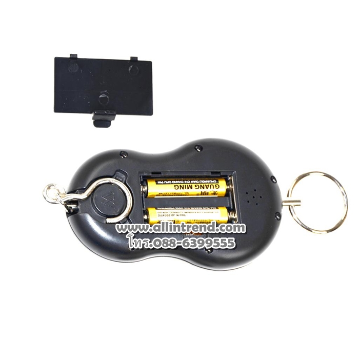 เครื่องชั่งน้ำหนักดิจิตอลแบบพกพา สีดำ