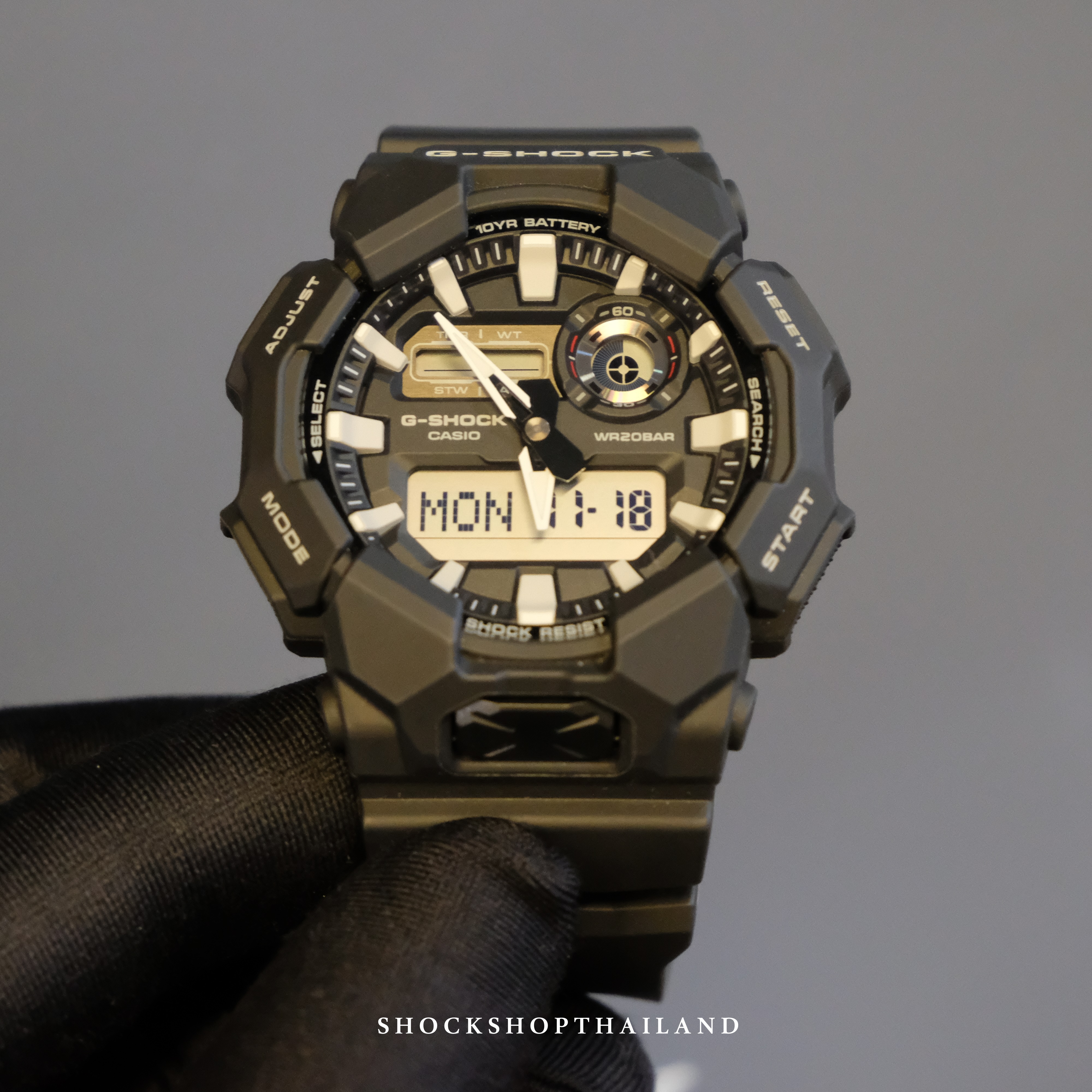 Casio G-Shock นาฬิกาผู้ชาย รุ่น GA-010-1A ซีรีส์ GA-010 จีช็อค