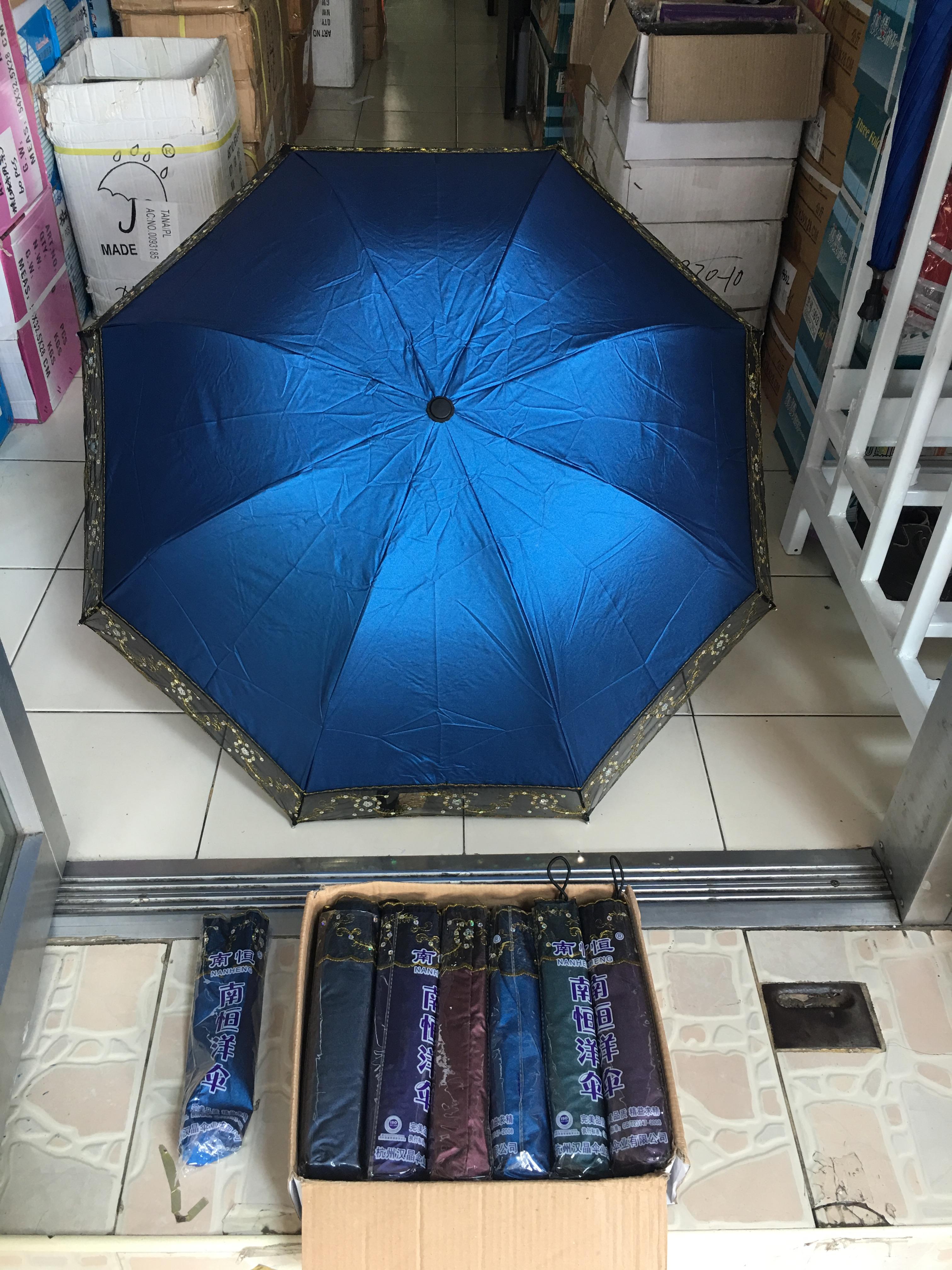 ร่มโค้งแฟชั่นมีระบาย ยูวีนอก รหัส HJ 395 55CC