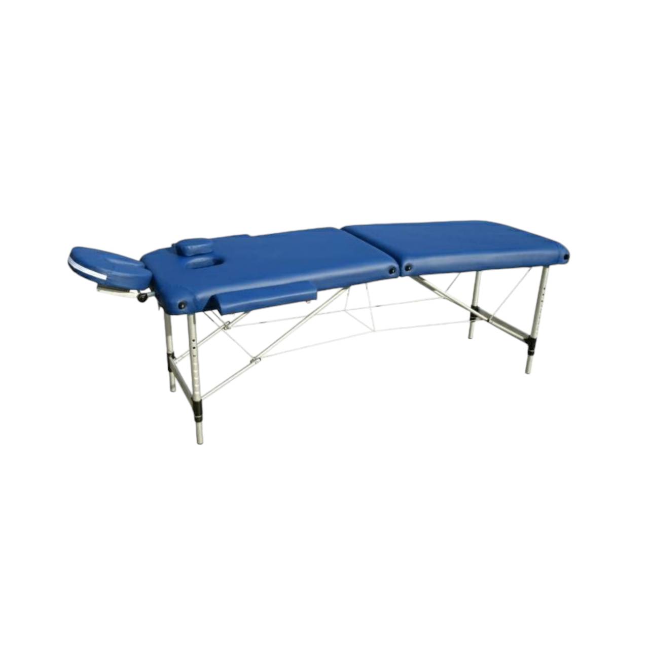 เตียงสปาพับได้พร้อมช่องคว่ำหน้า รุ่น Light Weight FD060 โครงอลูมิเนียม สีน้ำเงิน