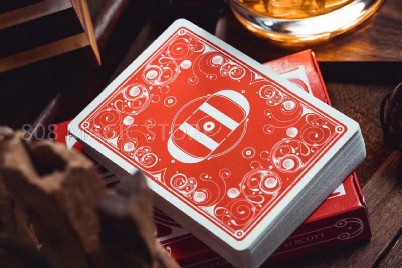 RED Smoke and Mirrors DD V8 Playing Cards