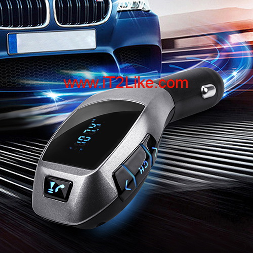 เครื่องเล่นเพลง บลูทูธติดรถยนต์ เชื่อมต่อมือถือกับรถยนต์ Bluetooth Music Car Charger X5 ของแท้