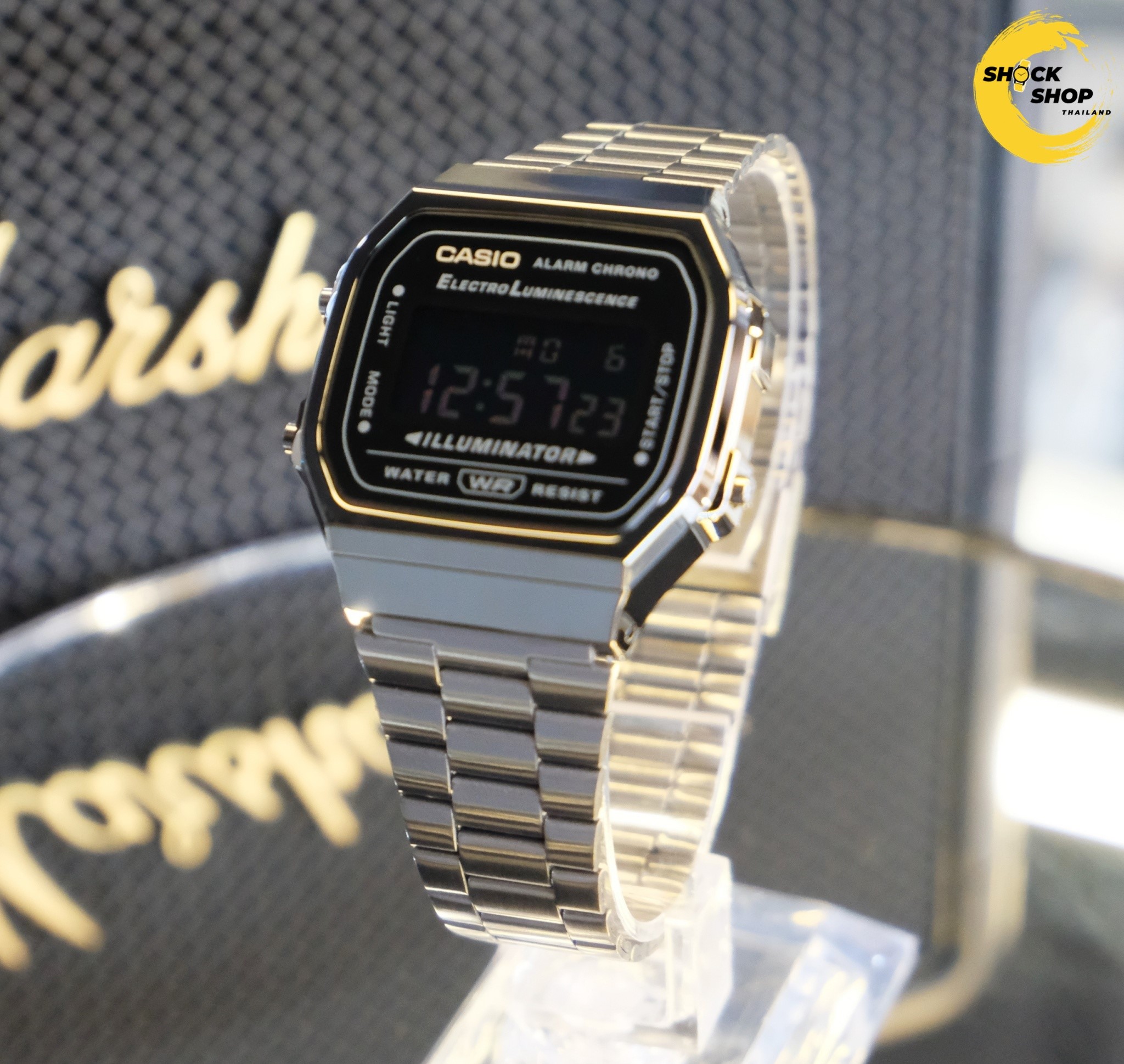 นาฬิกาข้อมือ Casio รุ่น A168WGG-1B คาสิโอ