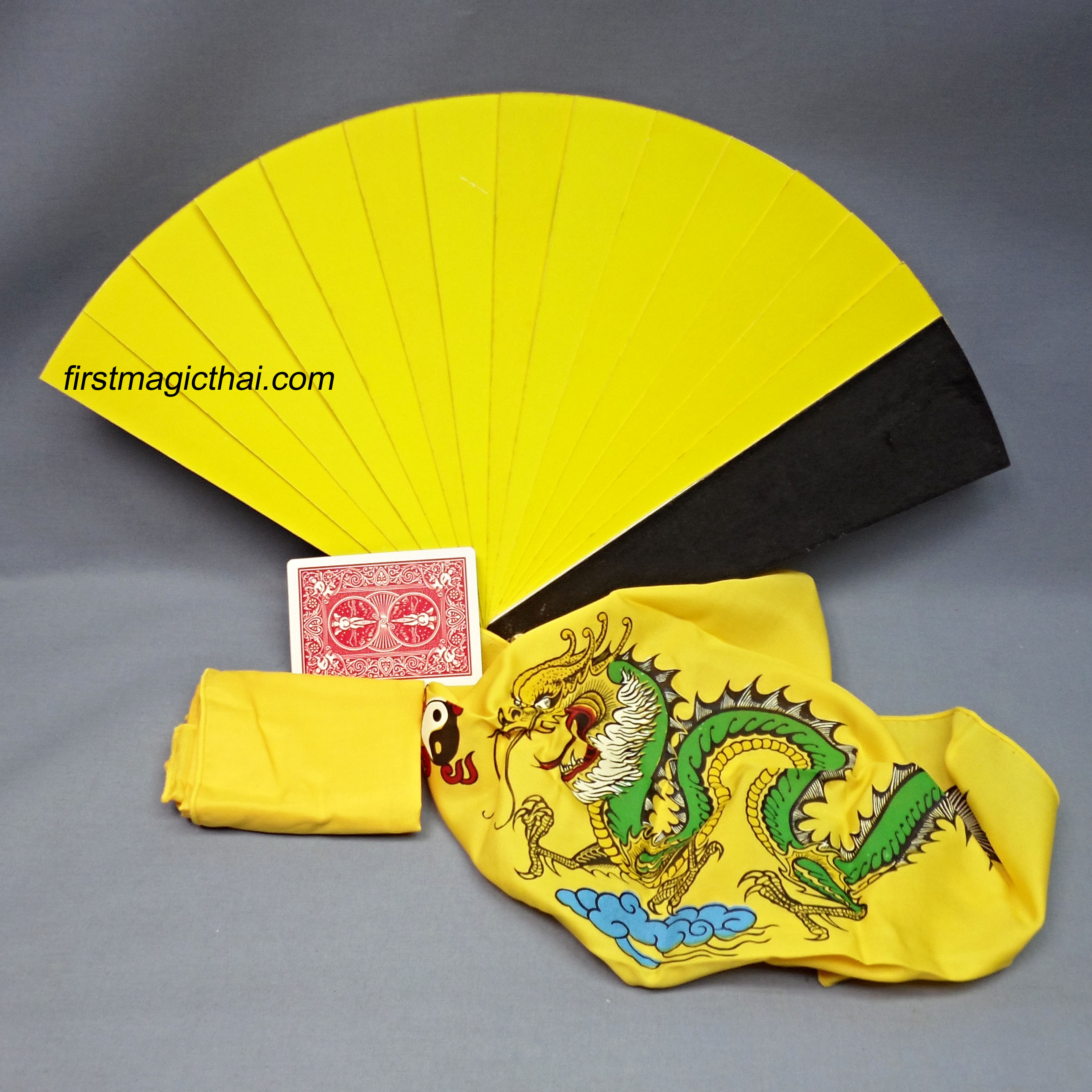 พัดเสกมังกรหาย มาอยู่ที่ผ้า