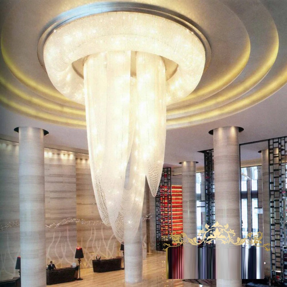 โคมระย้า คริสตัล Large Crystal Chandelier โคมไฟระย้า ไฟแขวน ไฟเพดาน โคมแขวน ไฟระย้า ไฟช่อ ไฟกิ่ง เพิ่มความ หรูหรา มีระดับ ทนทาน ประหยัดไฟ