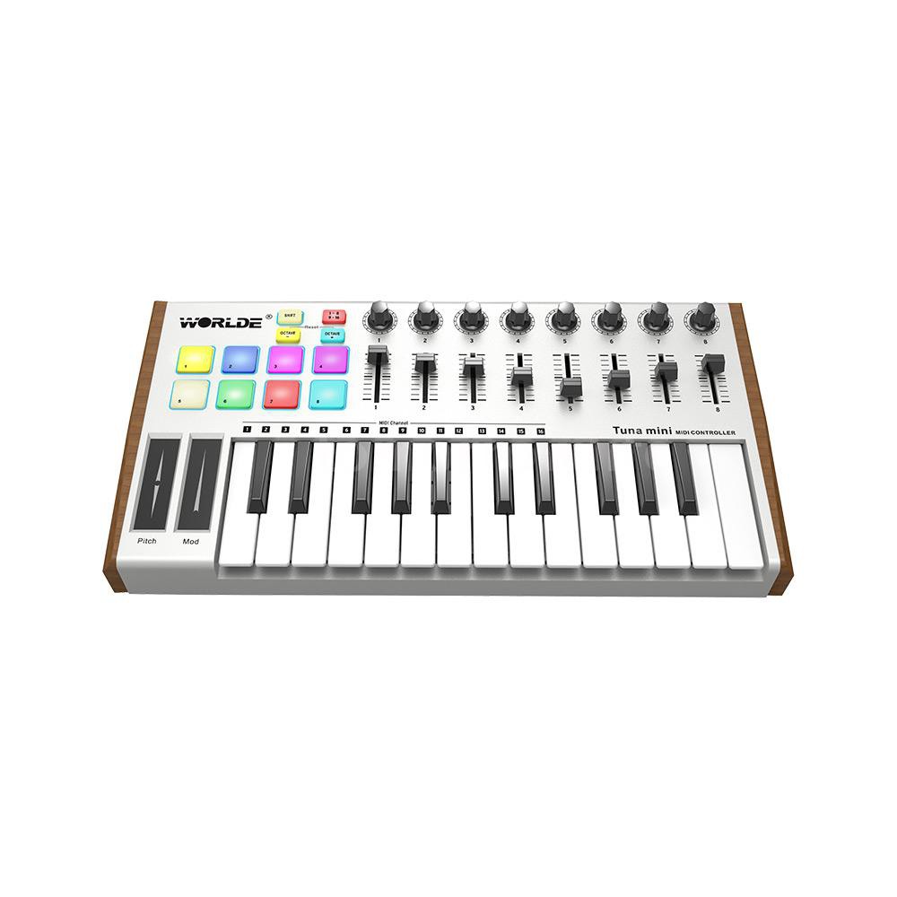 WORLDE TUNA MINI คีย์บอร์ด MIDI 25 คีย์ USB MIDI Controller