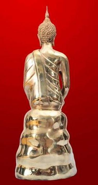 พระประจำวันพุธ กลางคืน ปางป่าเลไลย์ 5 นิ้ว ทองเหลือง