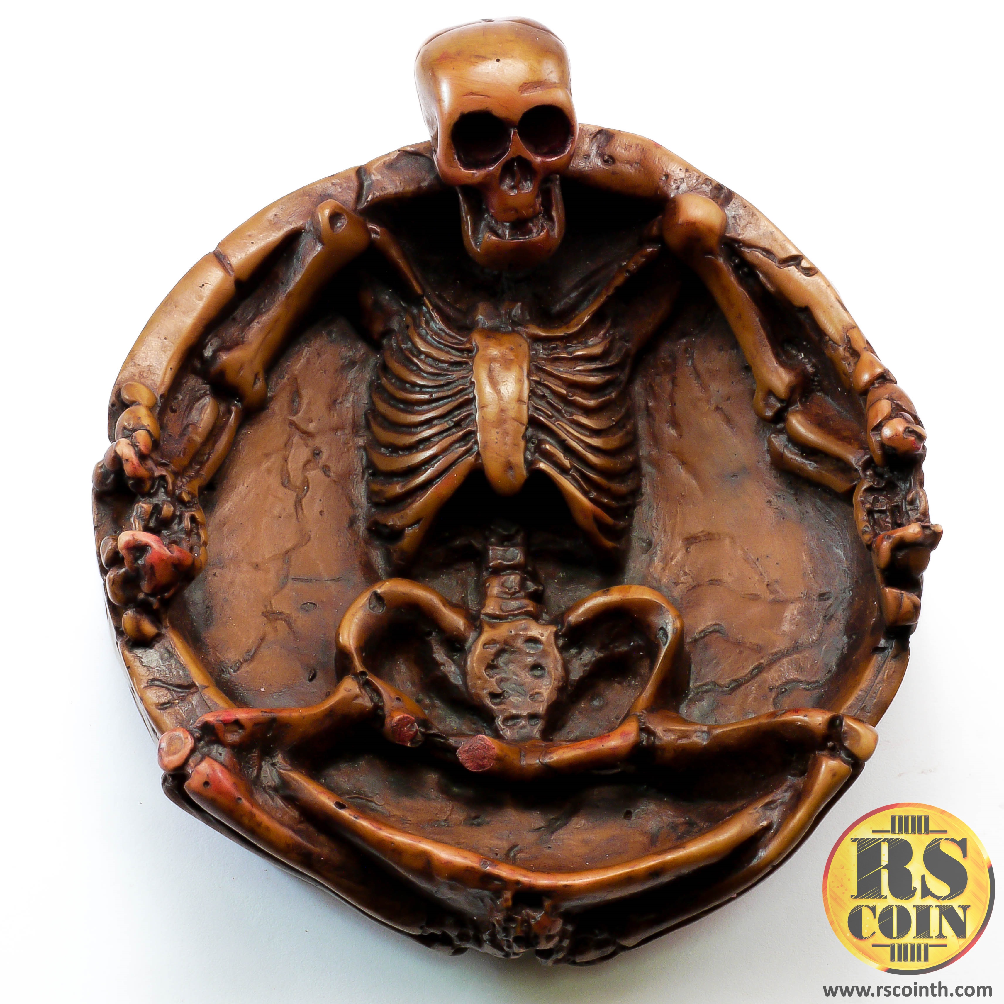 รูปปั้นหิน - ที่เขี่ยบุหรี่โครงกระดูกมนุษย์ (Thai Sculpture Stone Skeleton)