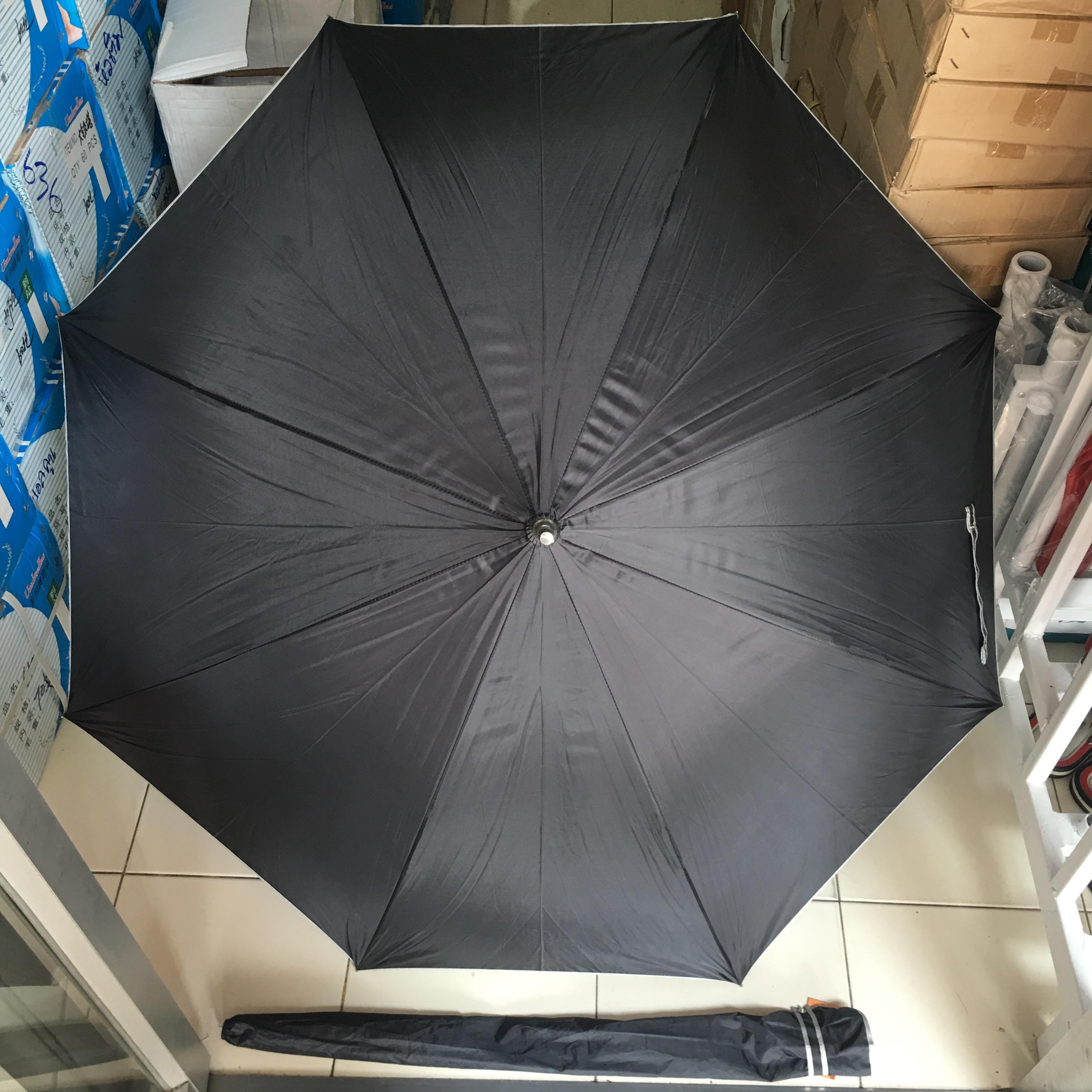 ร่มตอนเดียว27นิ้วมียูวีโครงอลูมิเนียมด้ามจับตรง