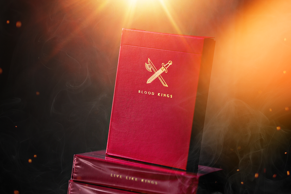 BLOOD KINGS PLAYING CARDS (RED)