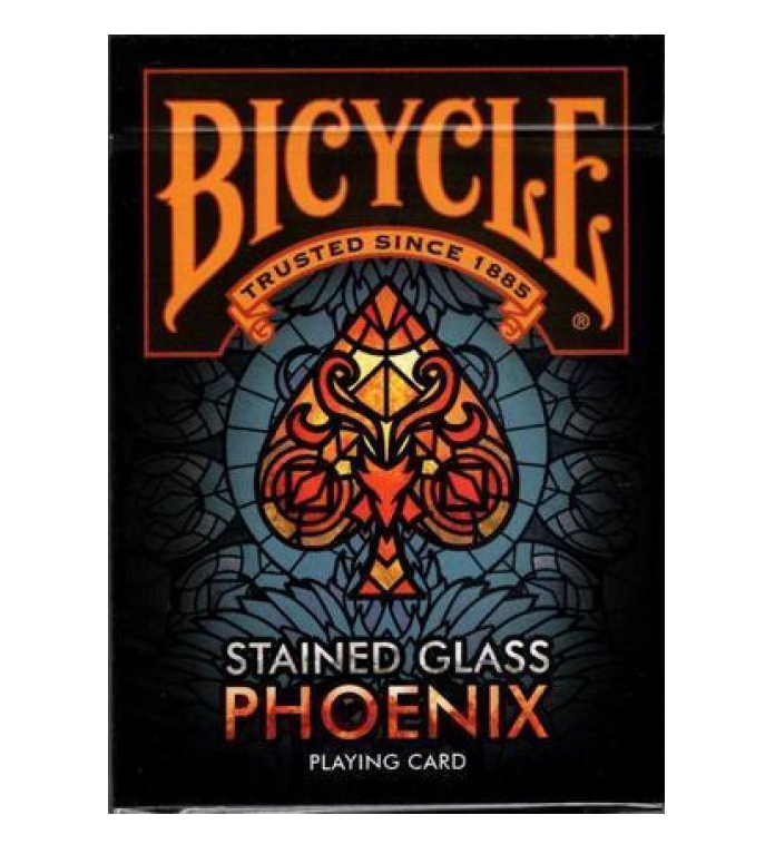 Bicycle Stained Glass Phoenix Playing Cards