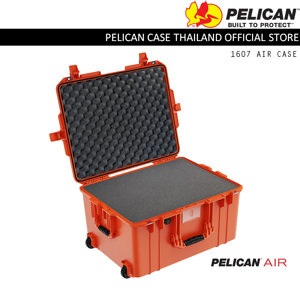 Pelican 1607 Air with Foam - Orange