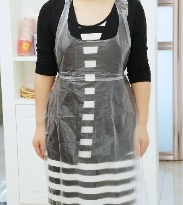 ผ้ากันเปื้อนพลาสติก ใช้แล้วทิ้ง