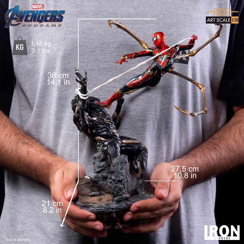 Iron Spider Vs Outrider 1/10 Avengers Endgame