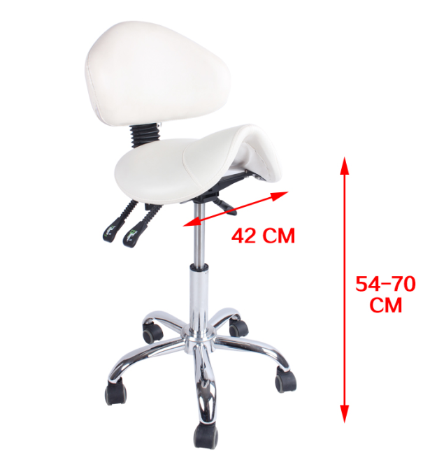 เก้าอี้อานม้ามีพนักพิง เก้าอี้สุขภาพ เหมาะสำหรับนั่งเป็นเวลานาน ลดอาการปวดหลัง ปรับระดับได้ สีดำ