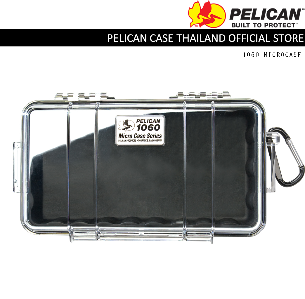 PELICAN 1060 MICRO CASE, BLACK/CLEAR