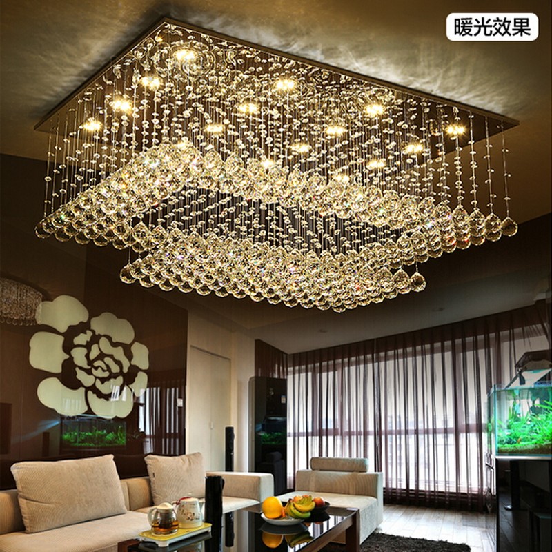 โคมไฟระย้า คริสตัล ( L120*W80*h40cm ) โคมไฟเพดาน ไฟแขวน ไฟระย้า คริสตัล เกรดA chandelier โคมระย้า ไฟเพดาน ไฟกิ่ง ไฟช่อ โคมไฟแขวน โคมแขวน หรูหรา มีระดับ ทนทาน ประหยัดไฟ