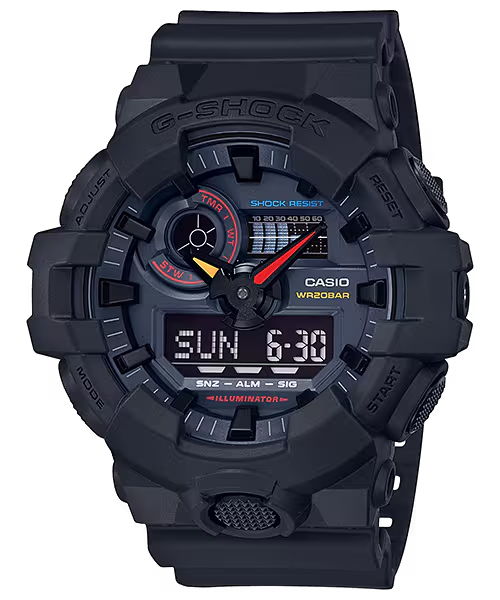 Casio G-Shock นาฬิกาผู้ชาย มือสอง ของแท้ รุ่น GA-700BMC-1A ซีรีส์ GA-700 จีช็อค
