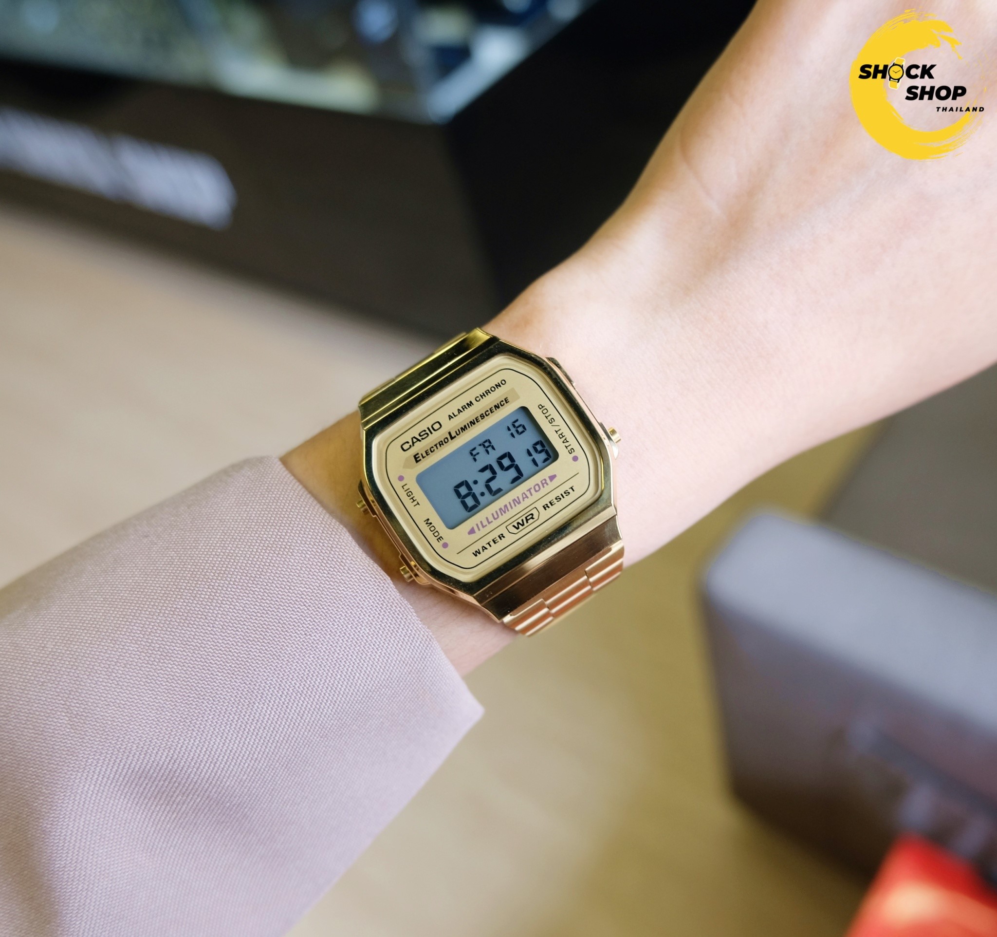 นาฬิกาผู้หญิง Casio รุ่น A168WG-9W คาสิโอ