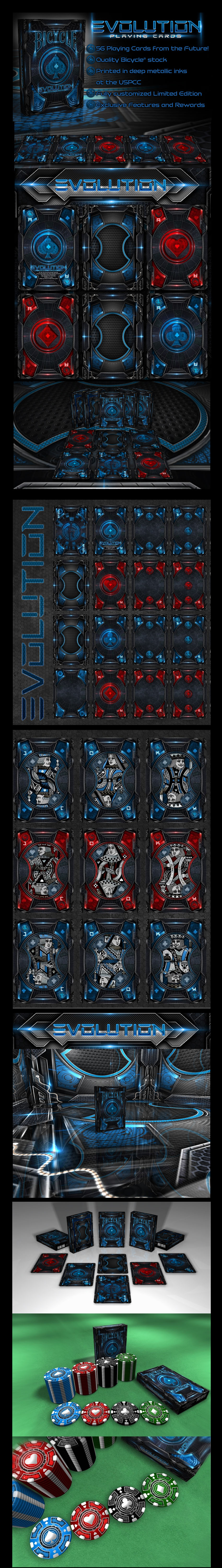 Bicycle Evolution Playing Cards