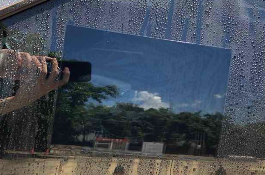 ฟิล์มกันน้ำ ติดกระจกข้างรถยนต์ Waterproof Mirror Film Cover