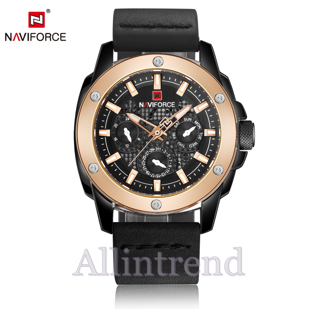 นาฬิกา Naviforce รุ่น NF9116 สีทองชมพู/ดำ ของแท้ รับประกันศูนย์ 1 ปี ส่งพร้อมกล่อง และใบรับประกันศูนย์ ราคาถูกที่สุด